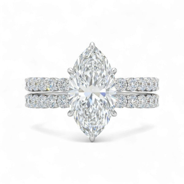 Item | Buy Eternal Marquise Cut Moissanite Bride Set in 18K Gold | SPOP Enterprise Global